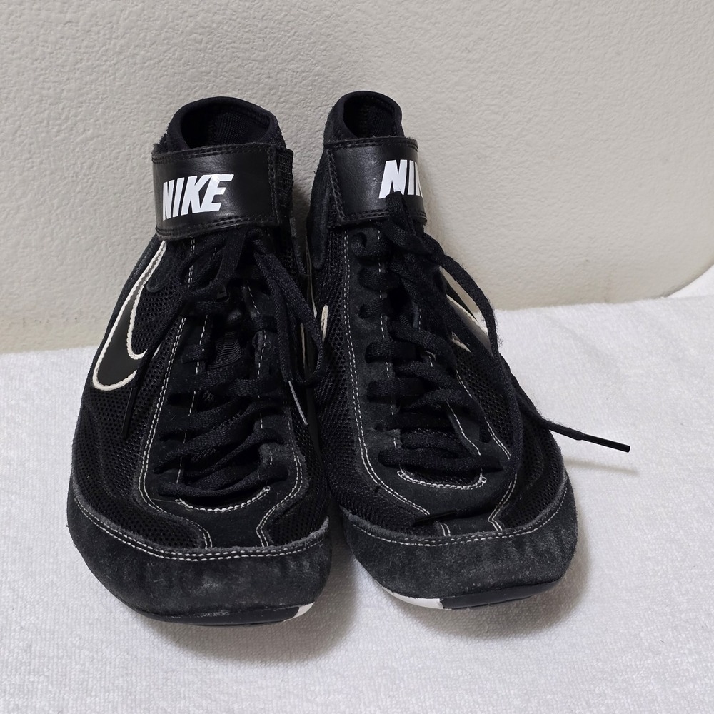 Nike Speed Sweep VII Wrestling Shoes Black White 366683-001 Men's 8